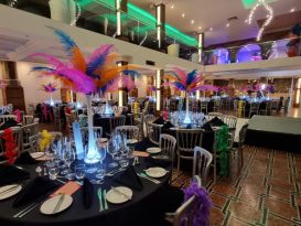 feather centrepieces Aspire Leeds4