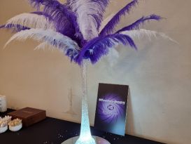 feather centrepieces Hellidon lakes2