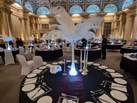 ostrich feather centrepieces harbourhotel bristol7